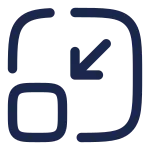 Minimize Square 3 SVG Icon